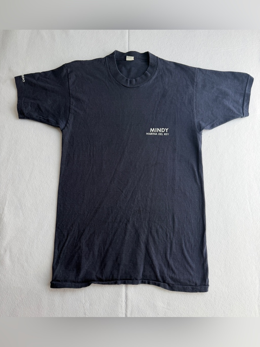 Men's Vintage Navy Short Sleeve Graphic Tee